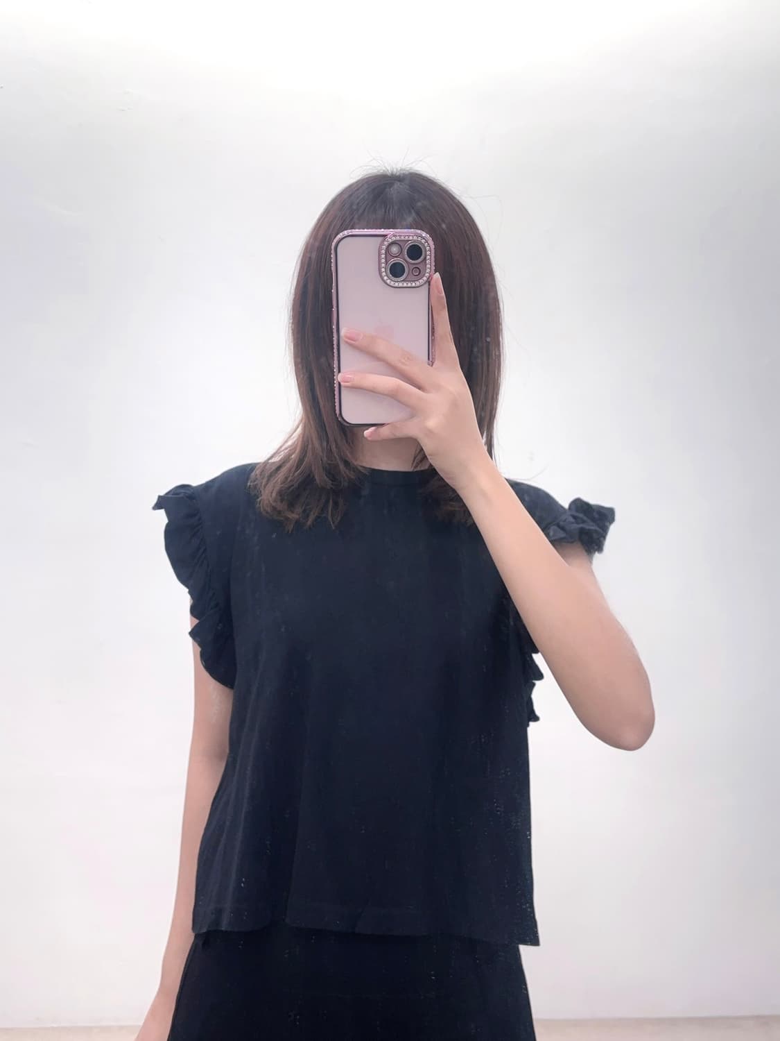 zara 자라 블랙 프릴 블라우스 상품이미지2