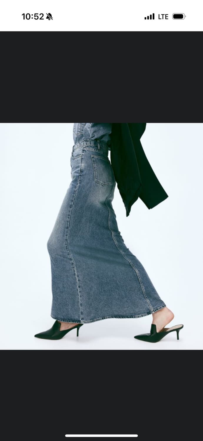 H&M 데님 머메이드 맥시 스커트 상품이미지1