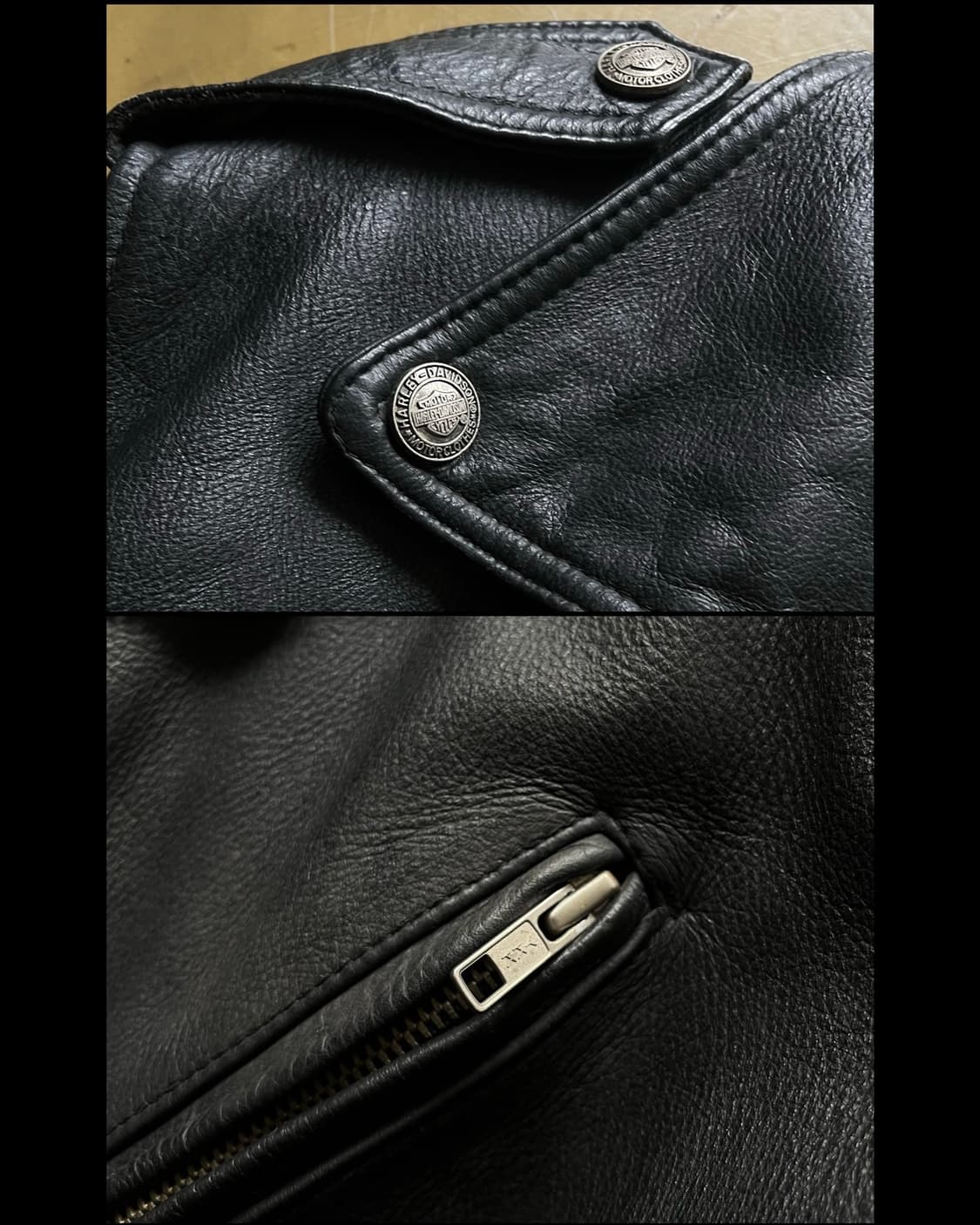 90s Harley Davidson Cowhide Rider Jacket 상품이미지8