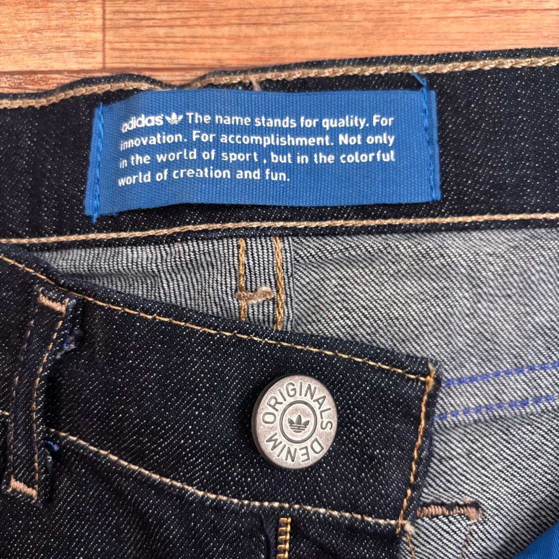 새제품 아디다스 오리지널스 25 스키니진 청바지 스판 데님 진청 상품이미지6