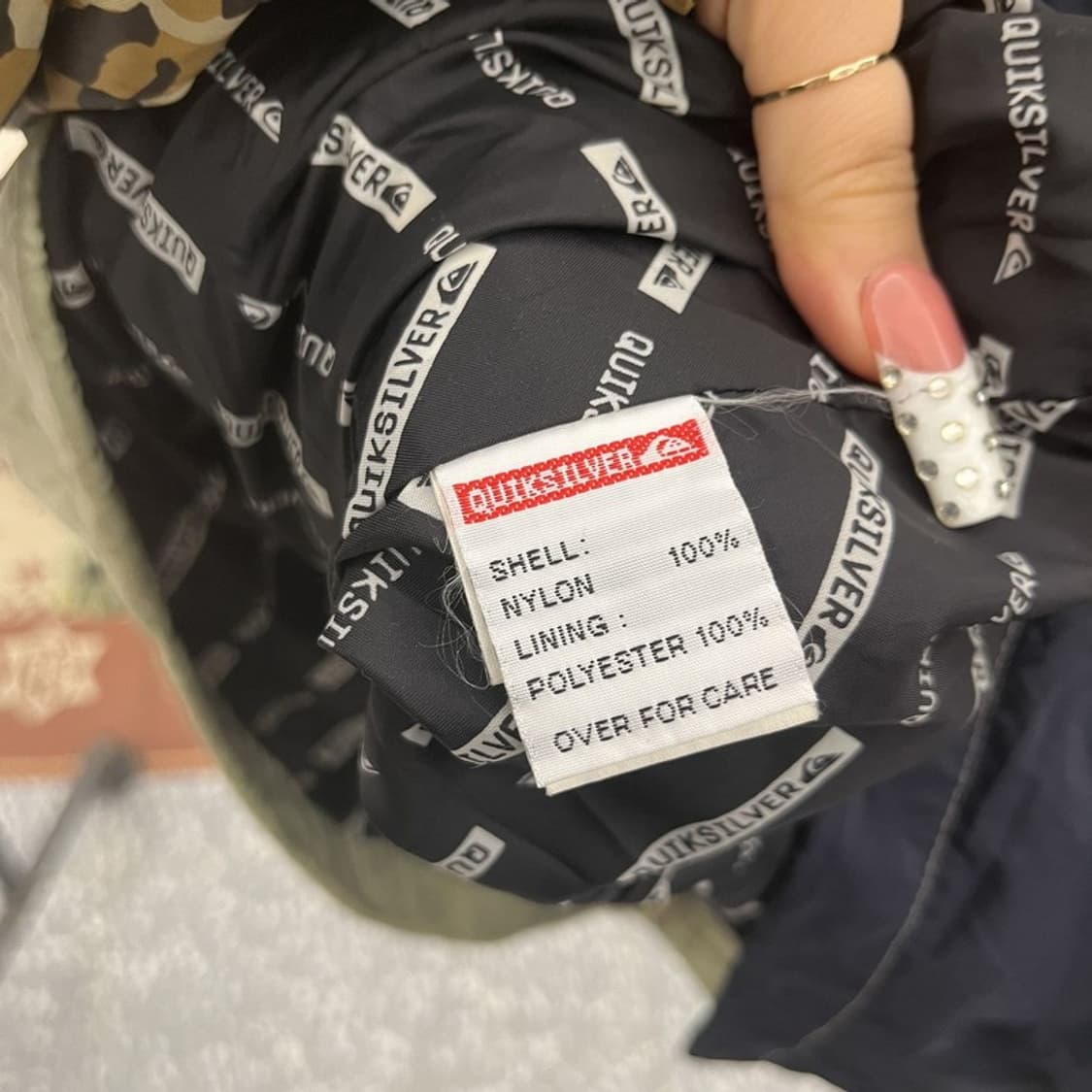 퀵실버 레트로 배색 반집업 바람막이 아노락 XL C10345 상품이미지6