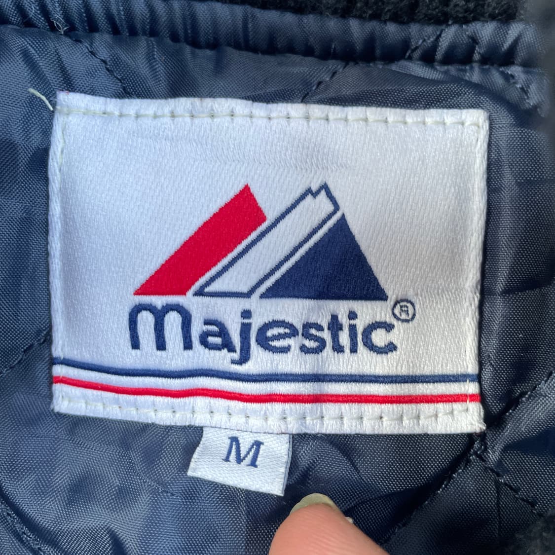 90s 마제스틱 양키즈 사틴 바시티 올드스쿨 스타디움 자켓 M 상품이미지4