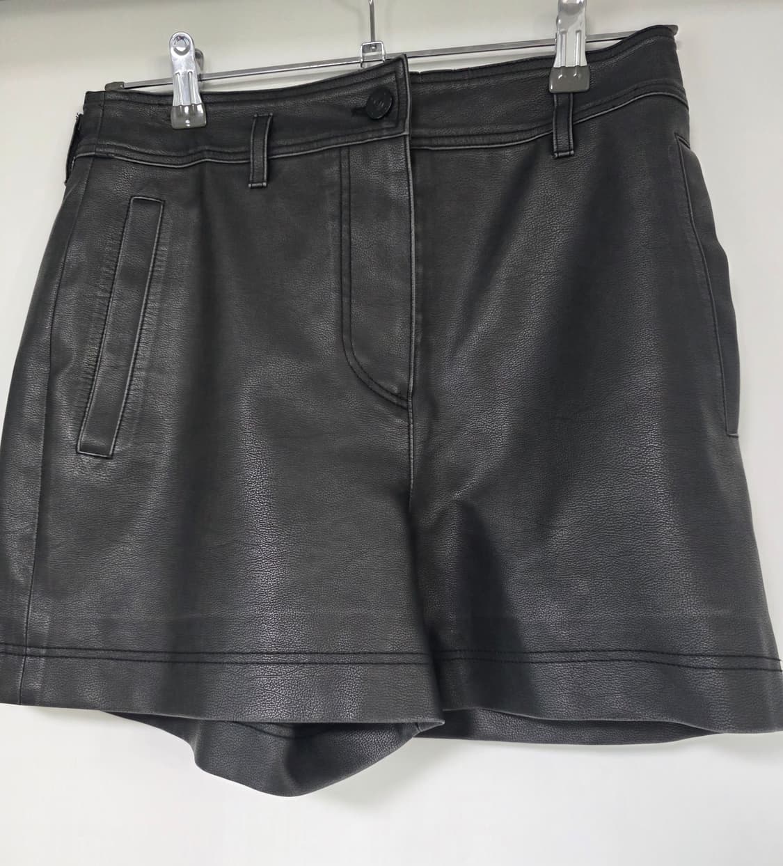 럭키슈에뜨 가죽레더쇼츠반바지 38 / 브라운 블랙톤 상품이미지1