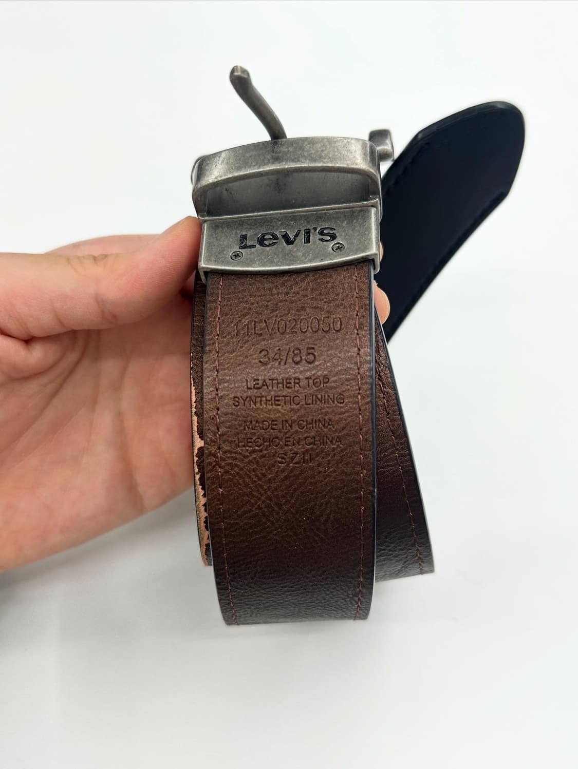 Levi’s vintage brown leather belt 상품이미지3