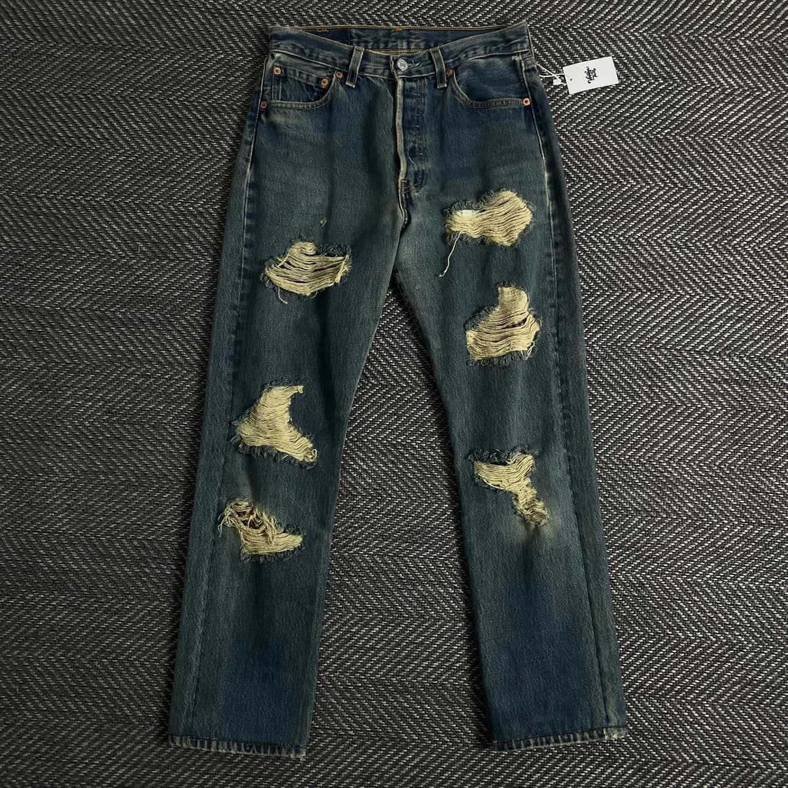 리바이스 501 디스트로이드 워싱 데님 팬츠y 3104 상품이미지2