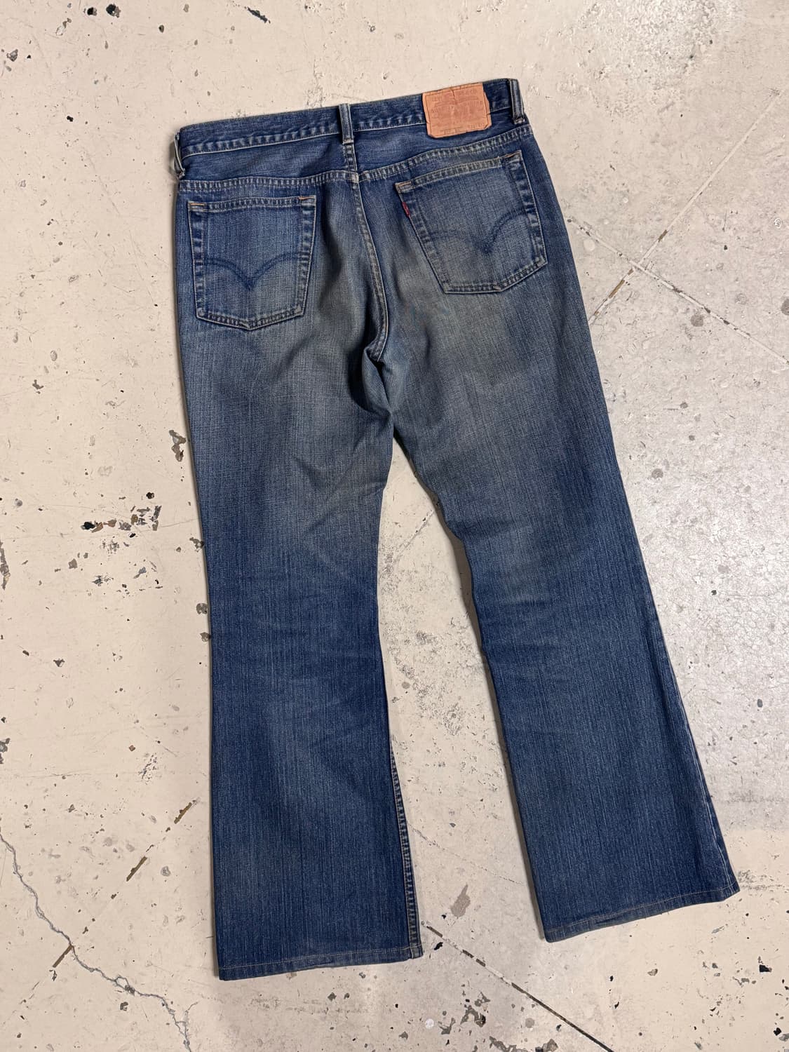 90s 리바이스 517 워시드 데님 부츠컷팬츠 상품이미지1