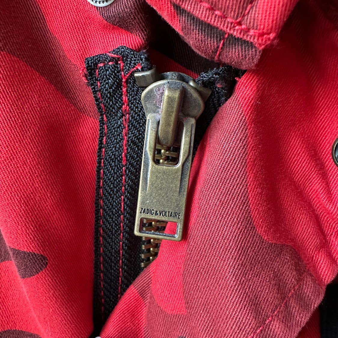 쟈딕앤볼테르 BERNARD CAMOU 유틸리티 자켓 레드 M 상품이미지7