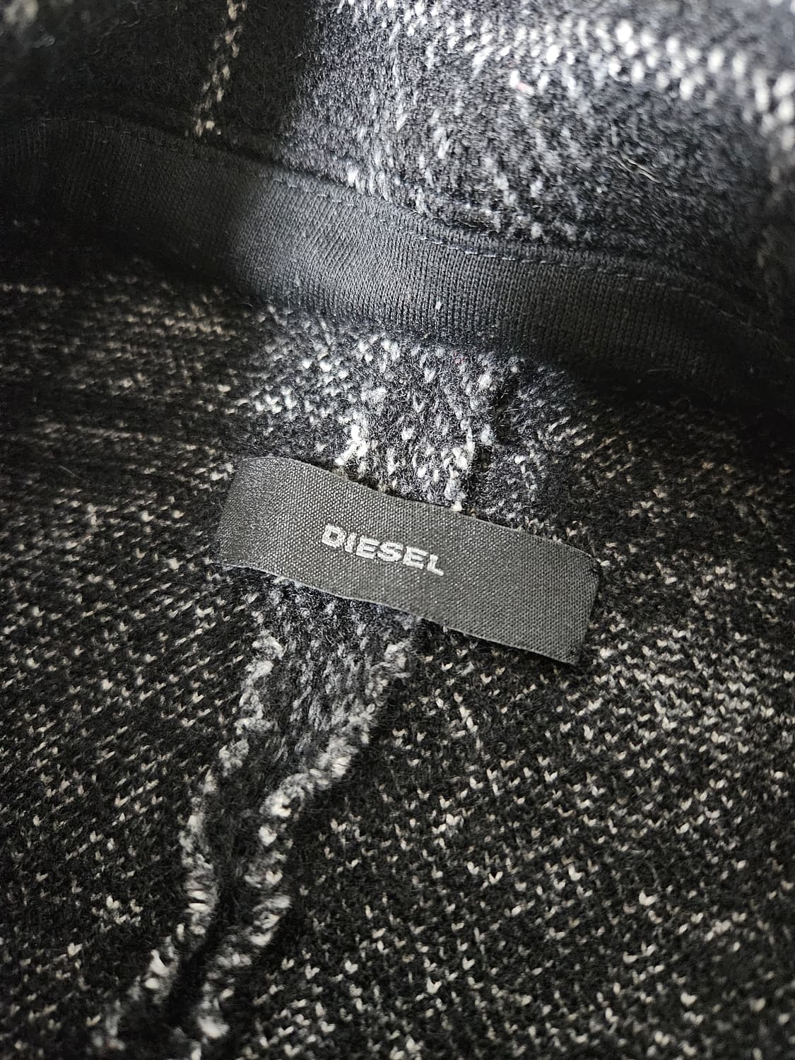 디젤 체크 더블 울코트 상품이미지2