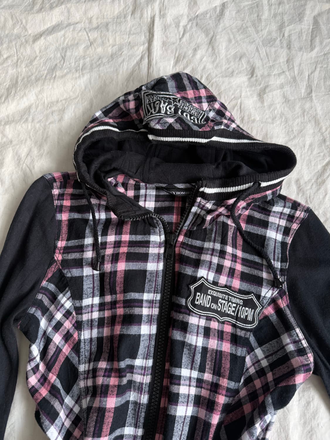 스카이봄버 캐캐체 펑크 투웨이 체크 집업 상품이미지4