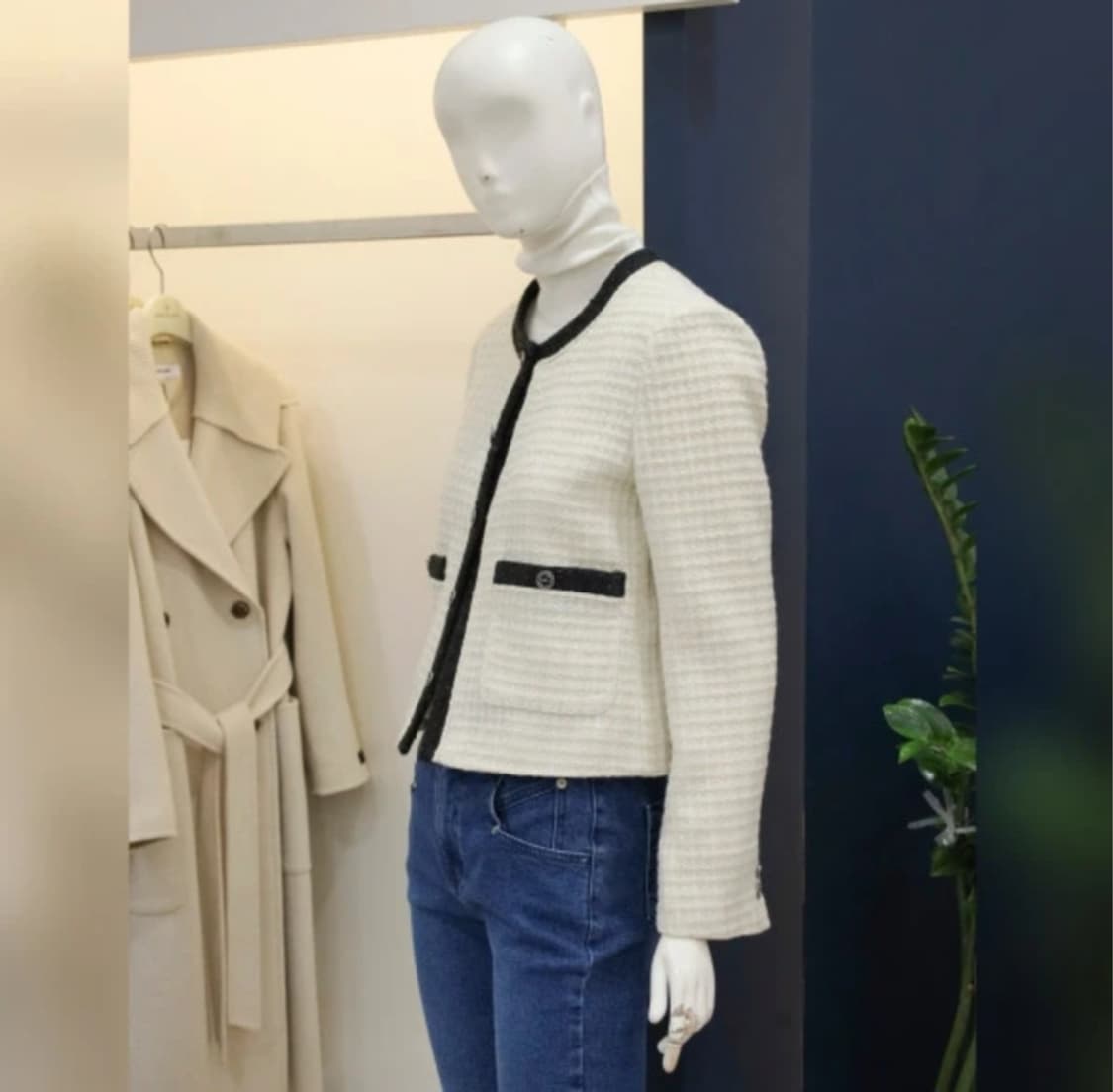 (블랙색상) 나이스클랍 트위드자켓  55사이즈 상품이미지2