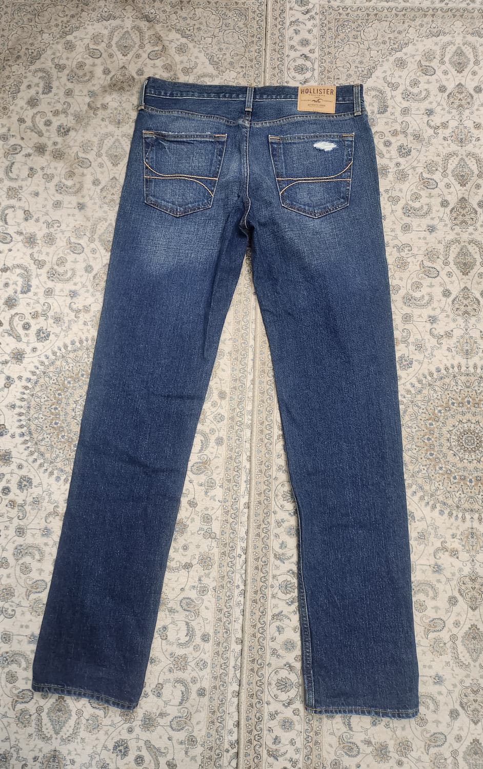 홀리스터 데미지 단추 플라이 데님팬츠 33X34 사이즈 상품이미지3