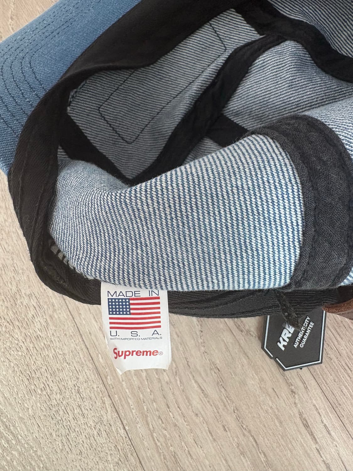 슈프림 워시드 치노 트윌 캠프캡 데님 - 24FW 상품이미지4