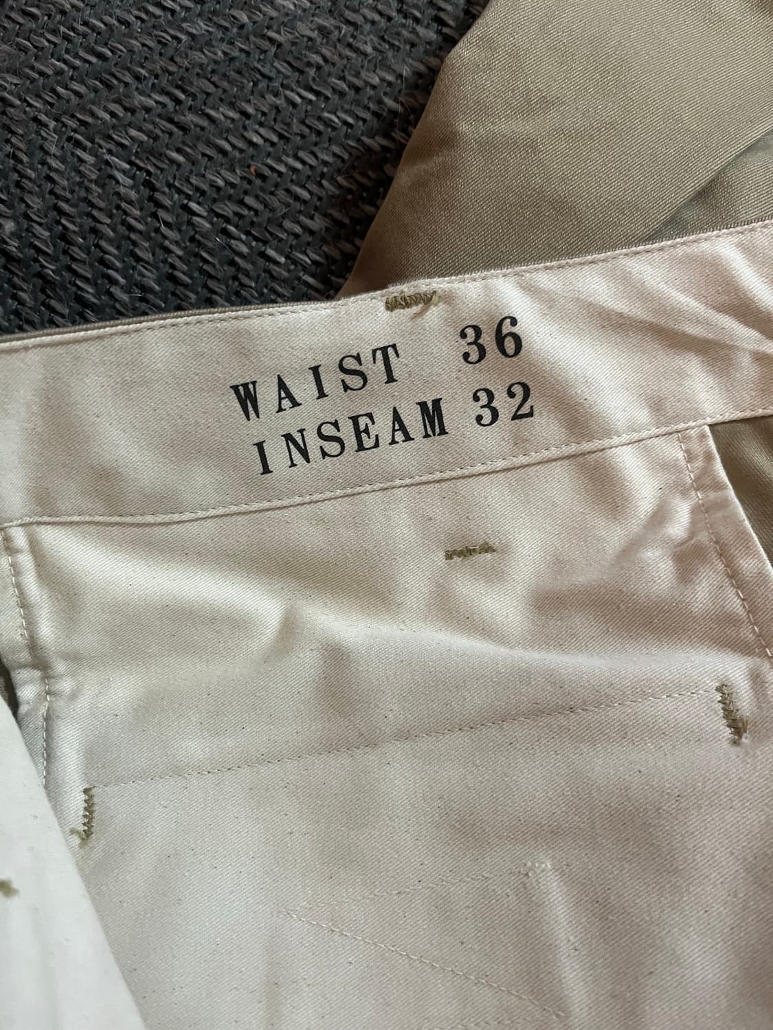 브론슨 1942 US Army 치노 팬츠 카키 36 상품이미지3