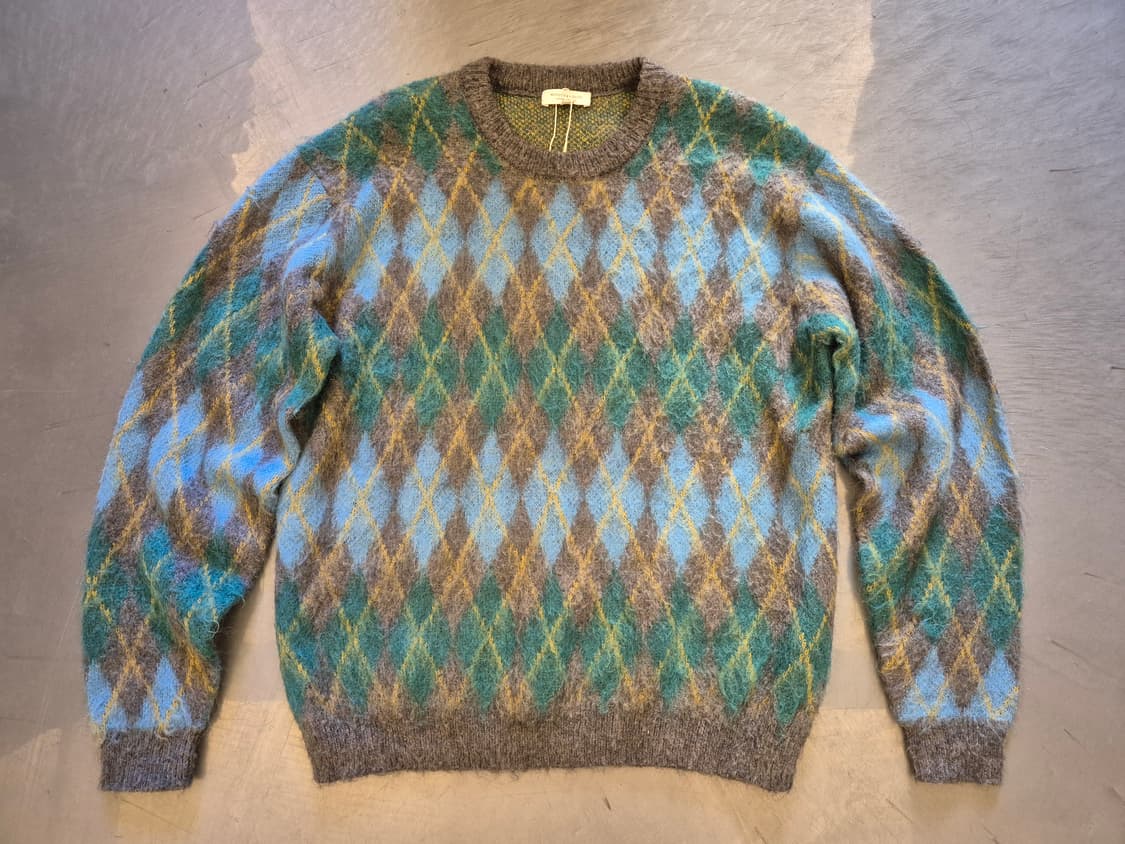 뷰틴앤유스 아가일 모헤어 니트 상품이미지1