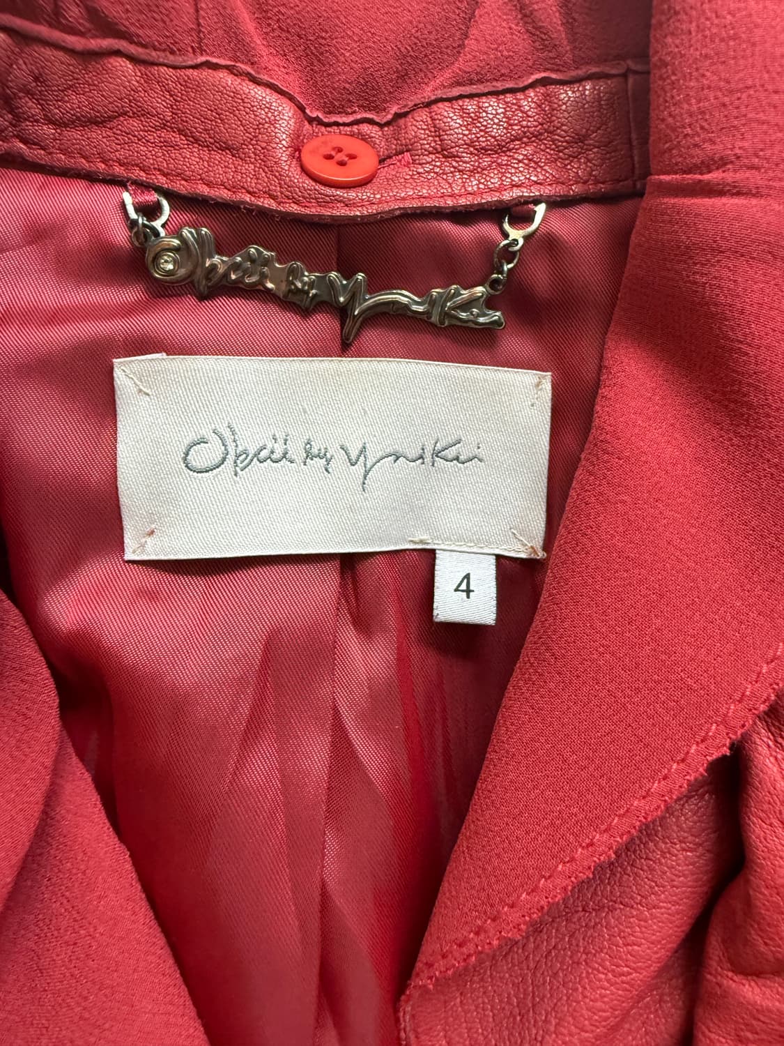 오브제 섹시한 레드 램스킨100 가죽 자켓 타임 이자벨마랑 랄프로렌 마쥬 상품이미지2