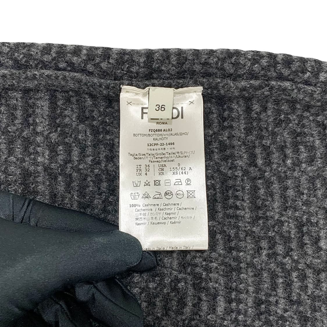 펜디 FF크로쉐 캐시미어 니트 밴딩 스커트 상품이미지4