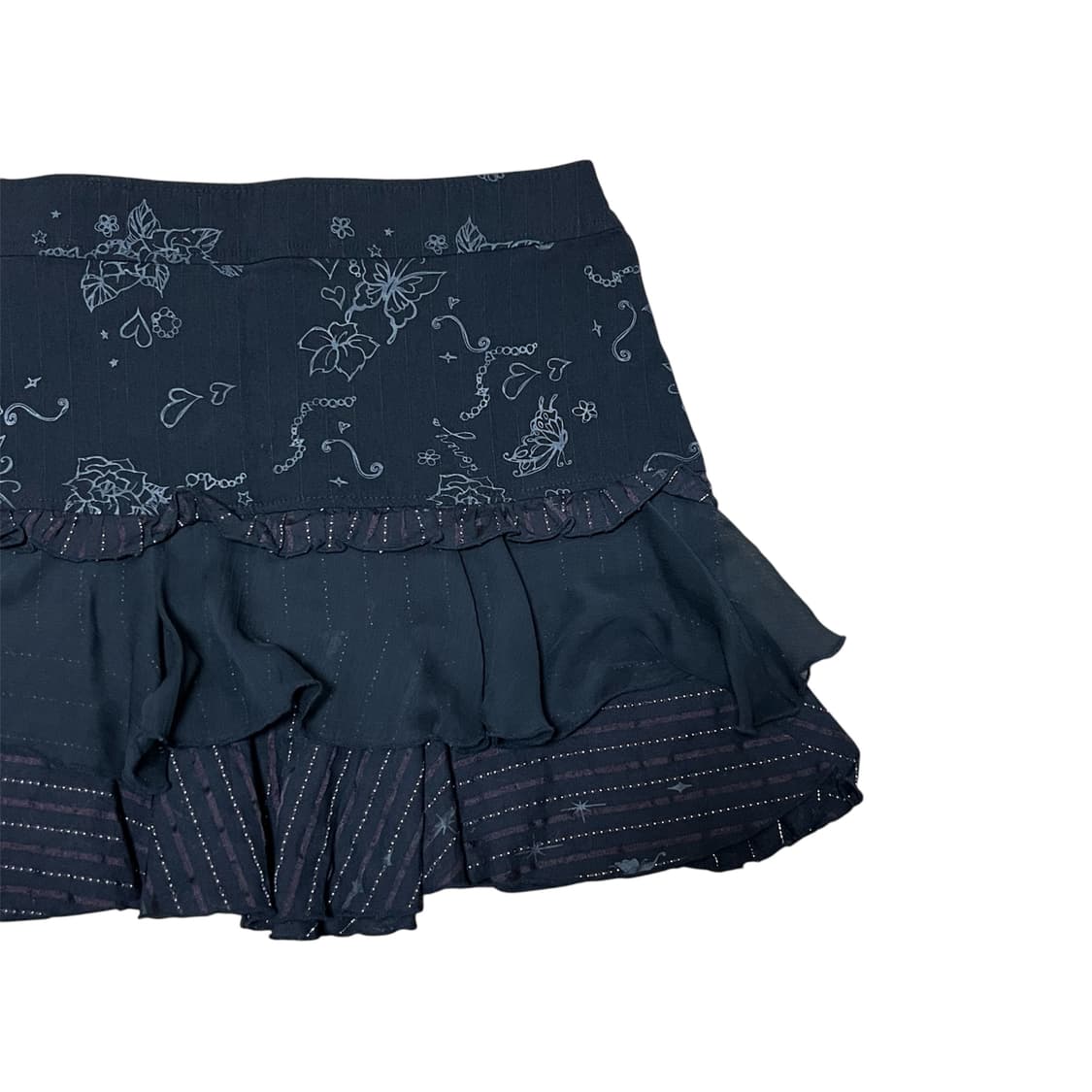 에이치나오토 블랙 고딕 프릴 미니스커트 상품이미지3