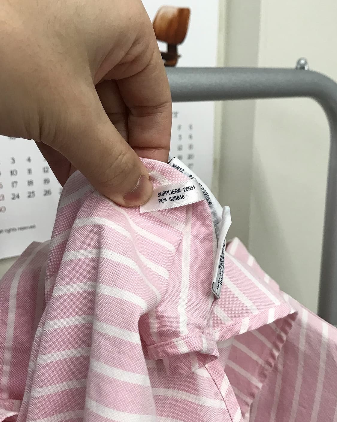 폴로 연핑크 스트라이프 셔츠 상품이미지6