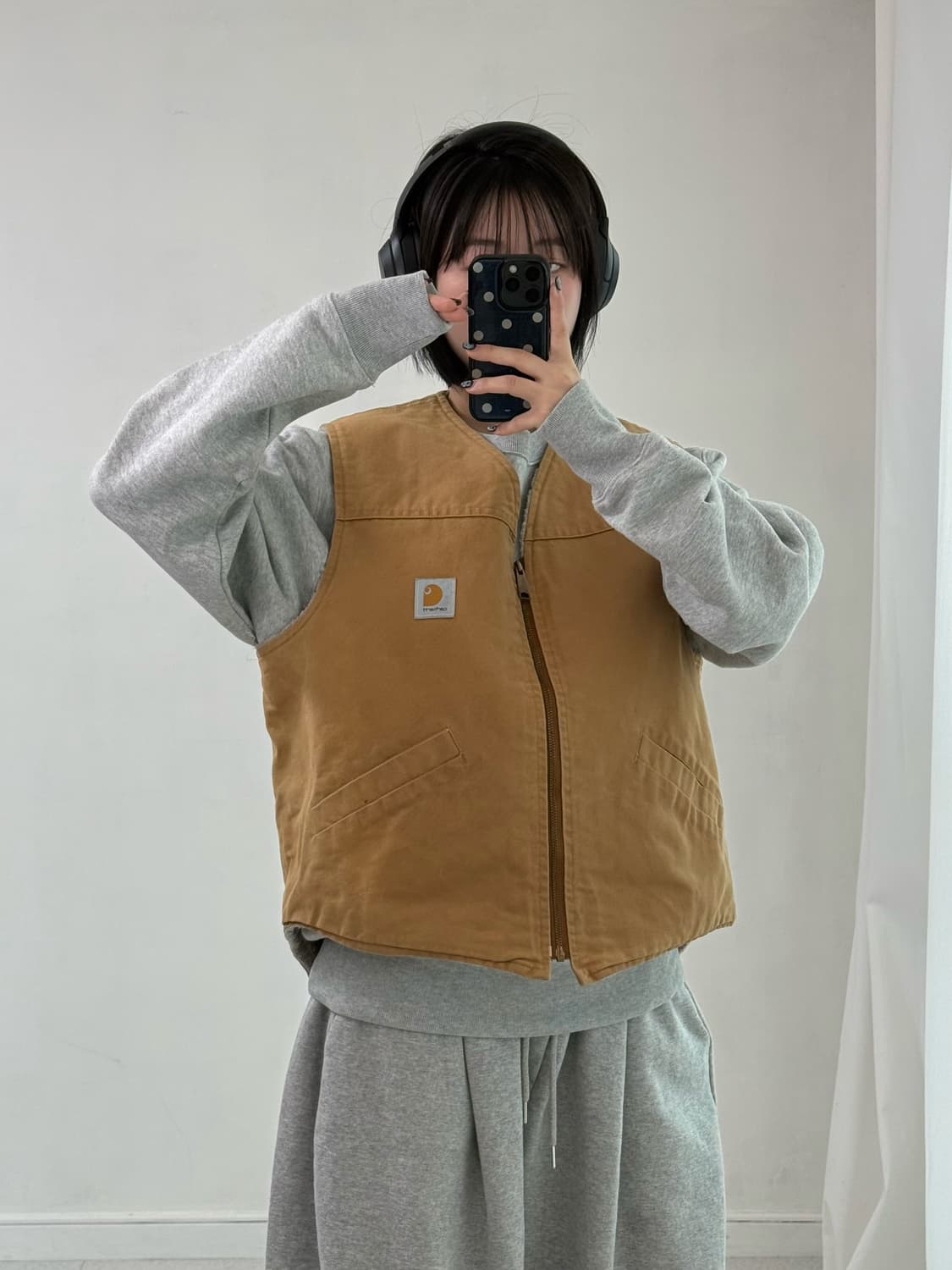 칼하트 쉐르파 베이지 베스트 상품이미지2