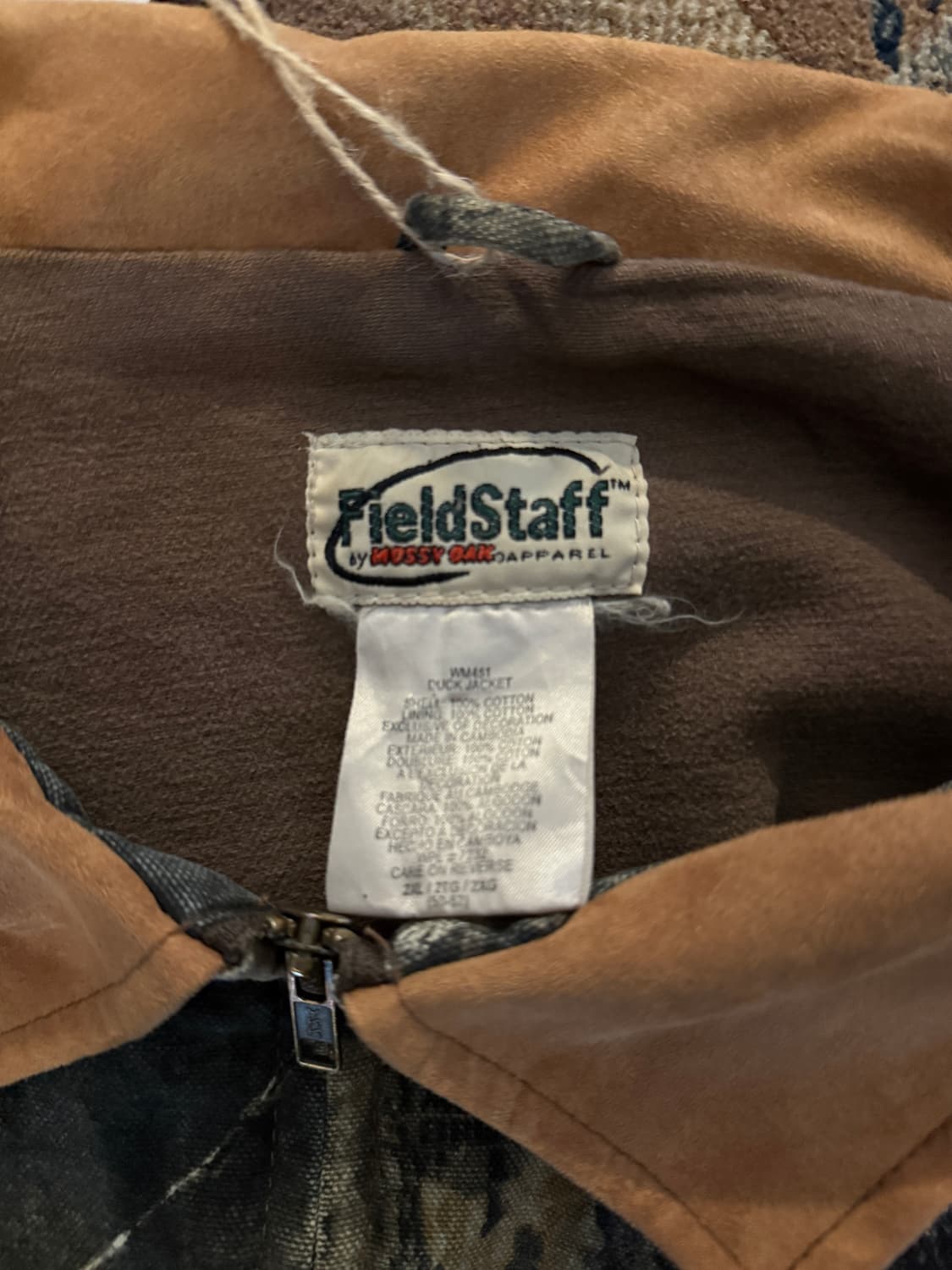 FieldStaff Mossy Oak Camo Zip-up Jacket 상품이미지3