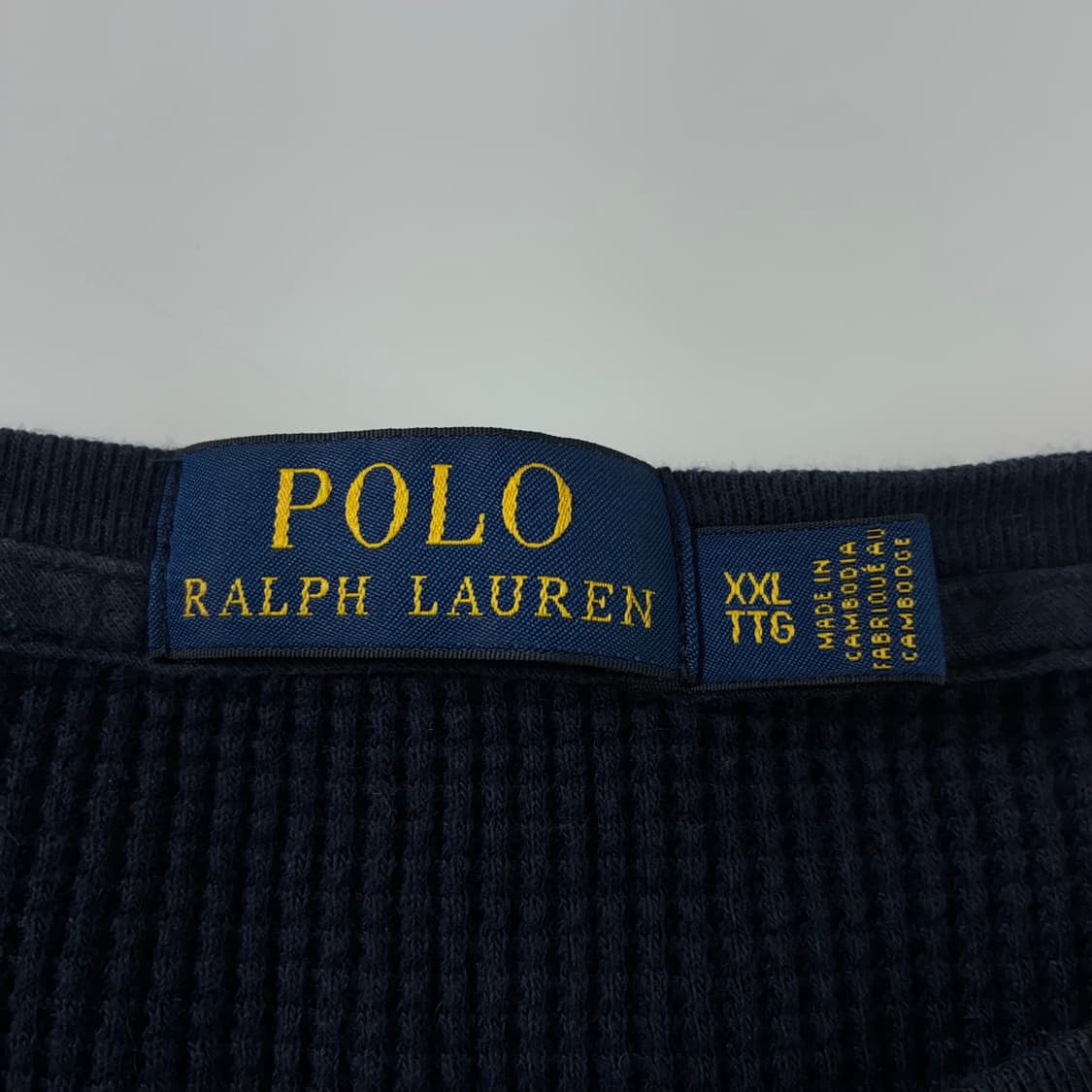 Polo  폴로 랄프로렌 자수 코튼 네이비 와플 니트  상품이미지4
