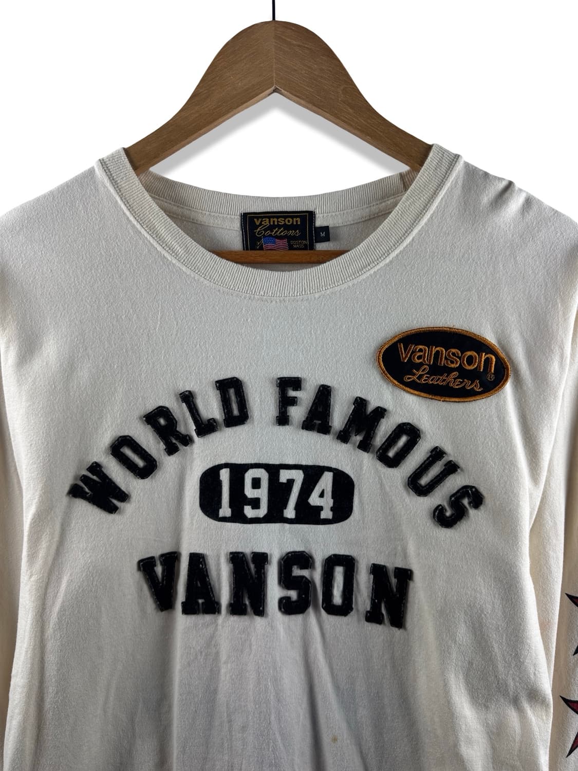 밴슨 40주년 아이보리 스타 프린팅 롱슬리브2316 상품이미지3