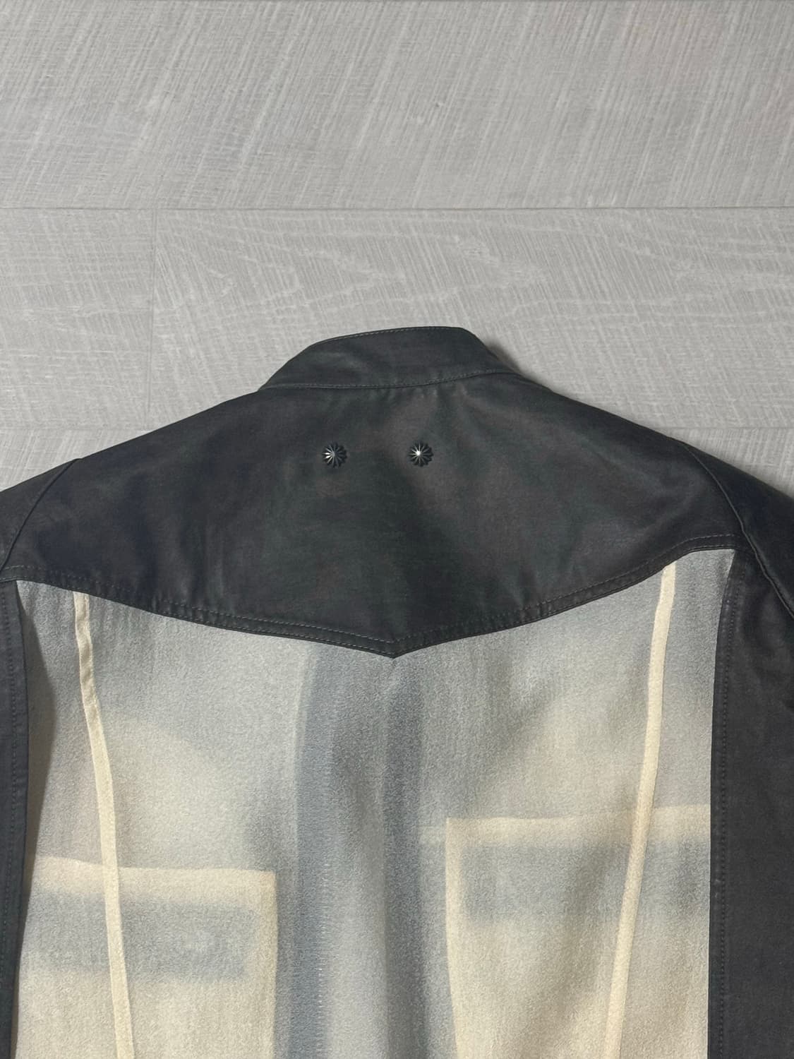 앤더슨벨 시어서커 레더 자켓 브라운 M 상품이미지5