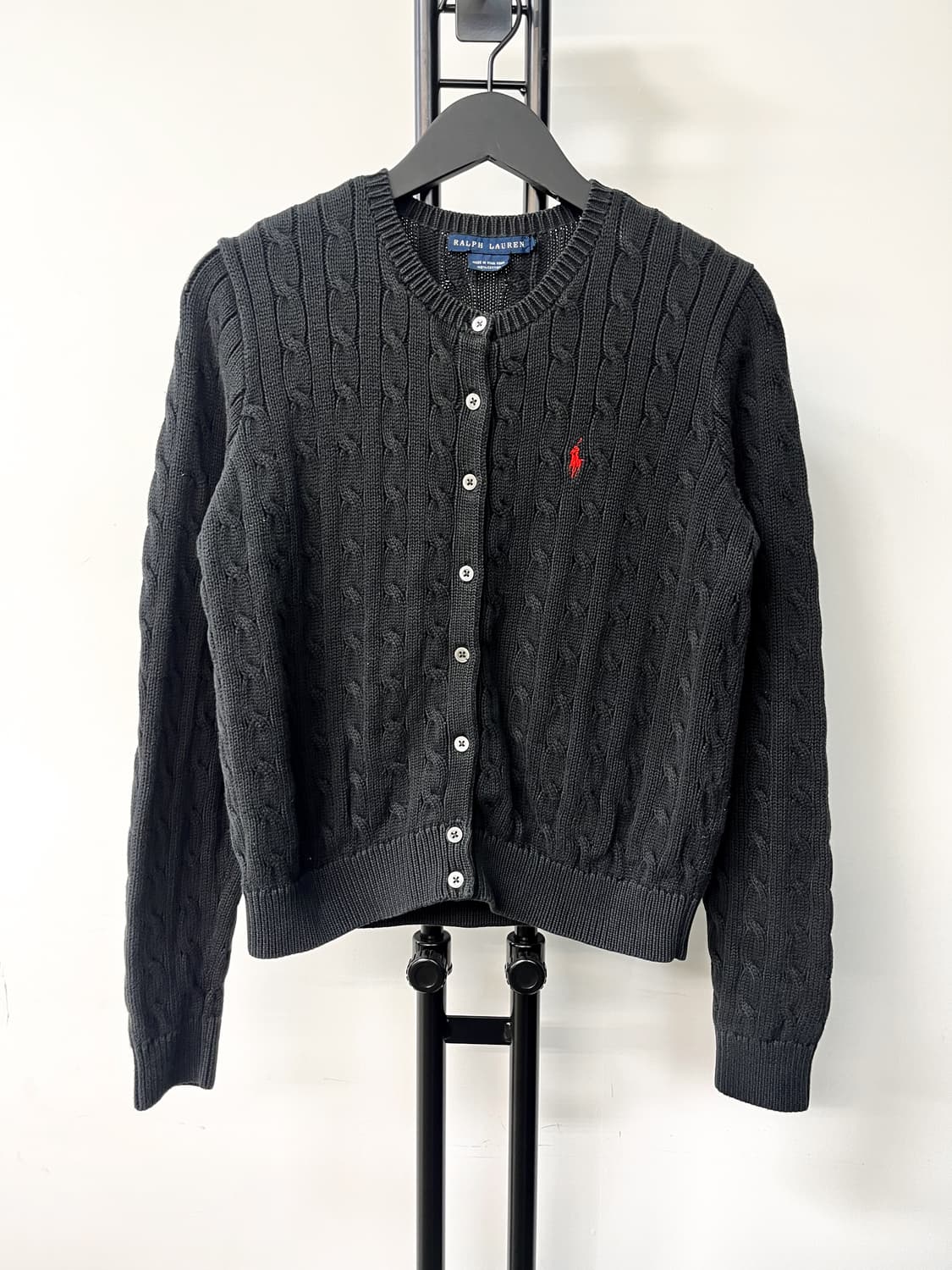 폴로 랄프 로렌 베이직 포니 케이블 가디건 상품이미지1