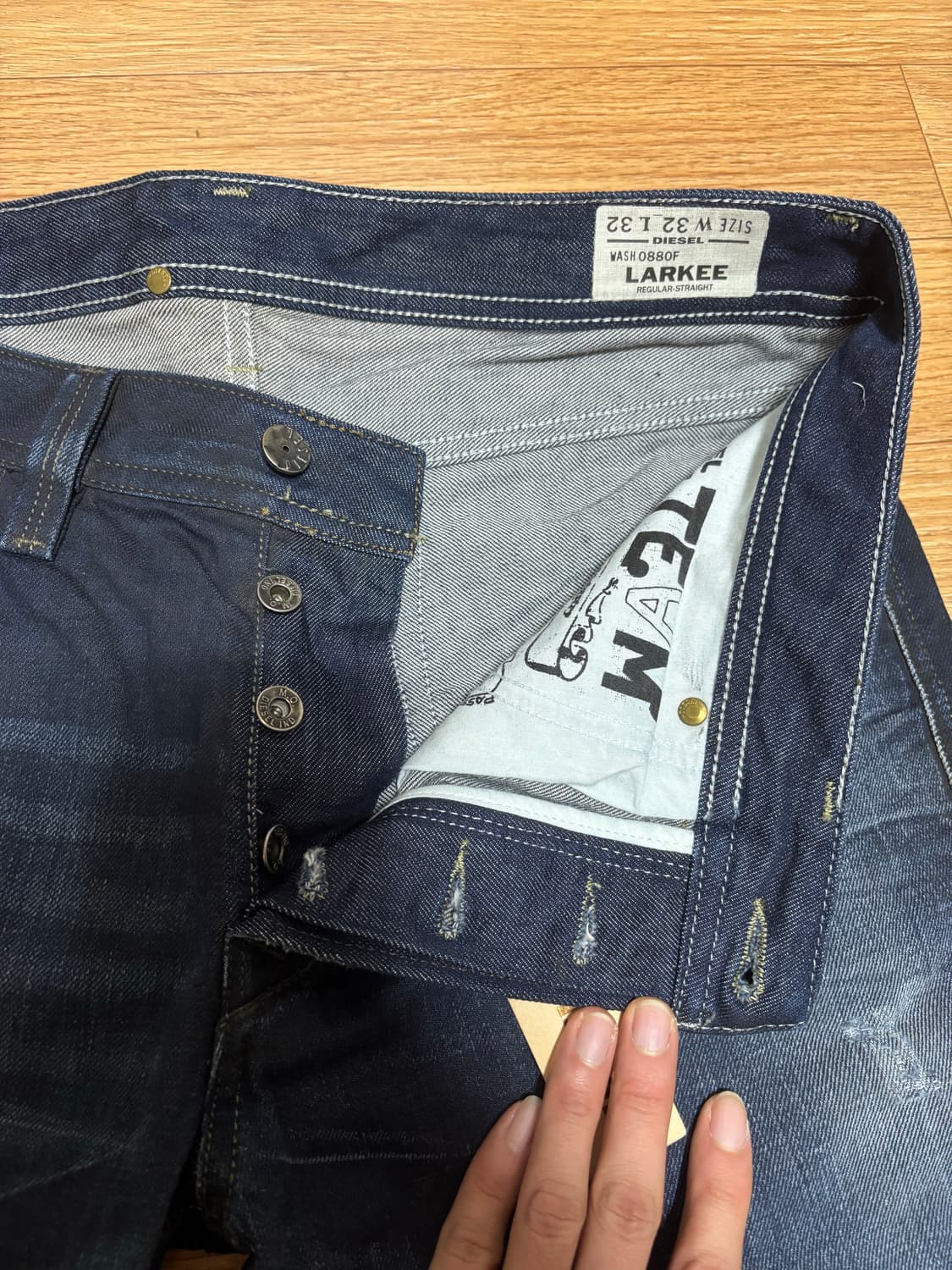 디젤 데님 청바지 W32 L32 상품이미지3