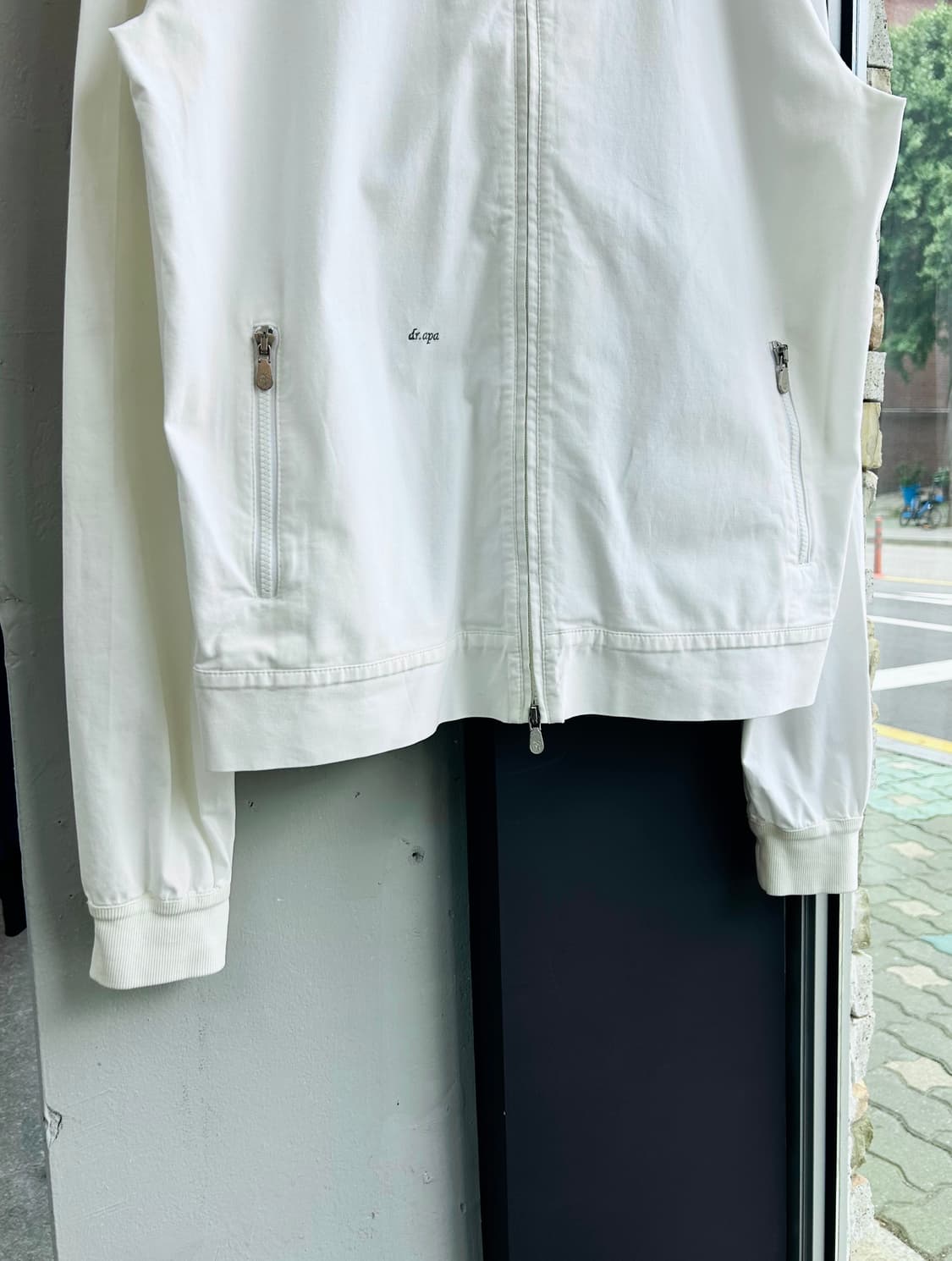 M/ 브루넬로 쿠치넬리 화이트 봄버 집업자켓 상품이미지4