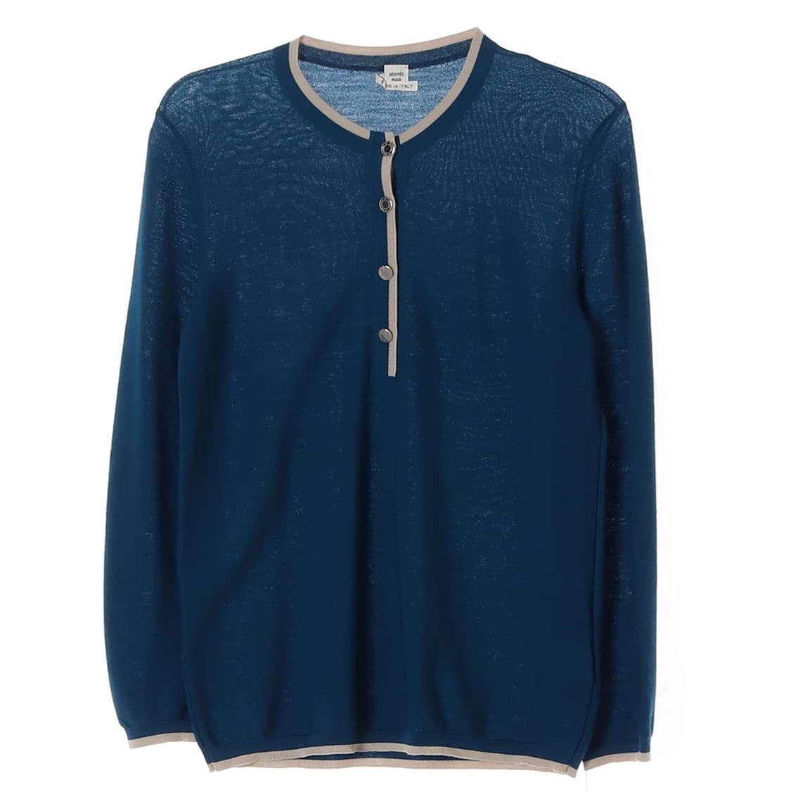 (새상품)[S]에르메스 울100% 버튼 긴팔 니트 스웨터
 상품이미지1