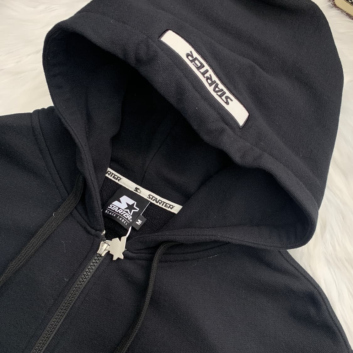 스타터 STARTER 화이트 로고 후드집업 1884 상품이미지3