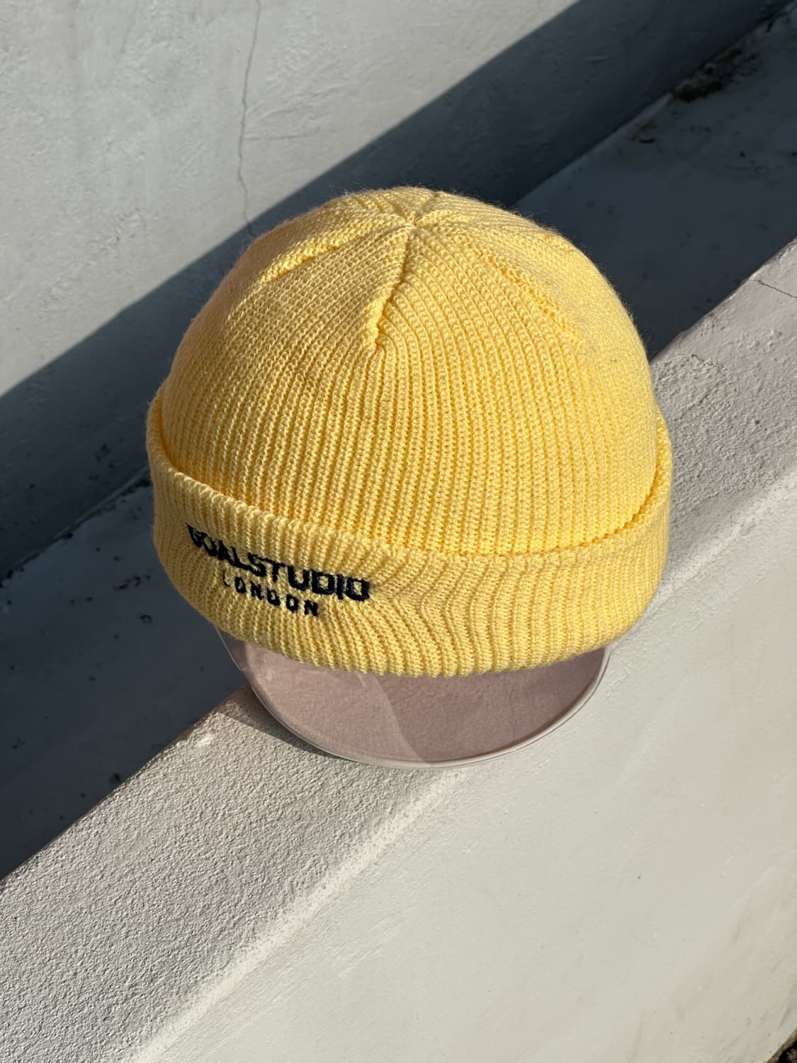 [F] 골스튜디오 로고 옐로우 비니 모자 상품이미지2