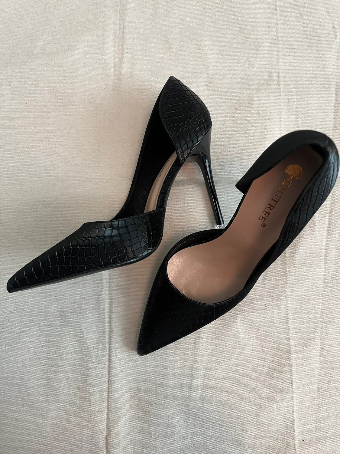 black crocodile stiletto heels 상품이미지3