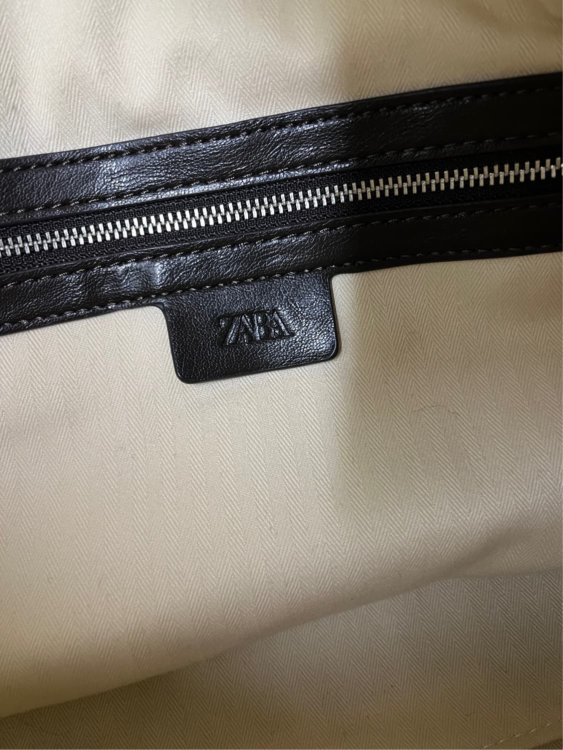 자라 브라운 나일론 토트백 상품이미지8