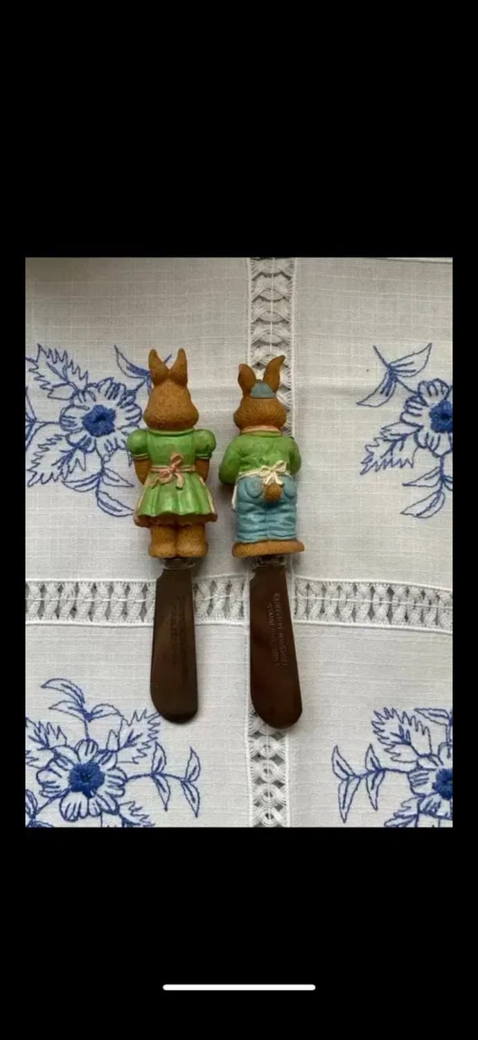 빈티지 토끼커플 스프레더 상품이미지3