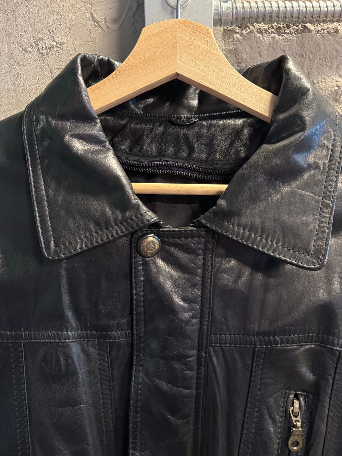 리얼레더 소가죽 필드 자켓 멀티포켓 집업 블랙 XL 상품이미지4