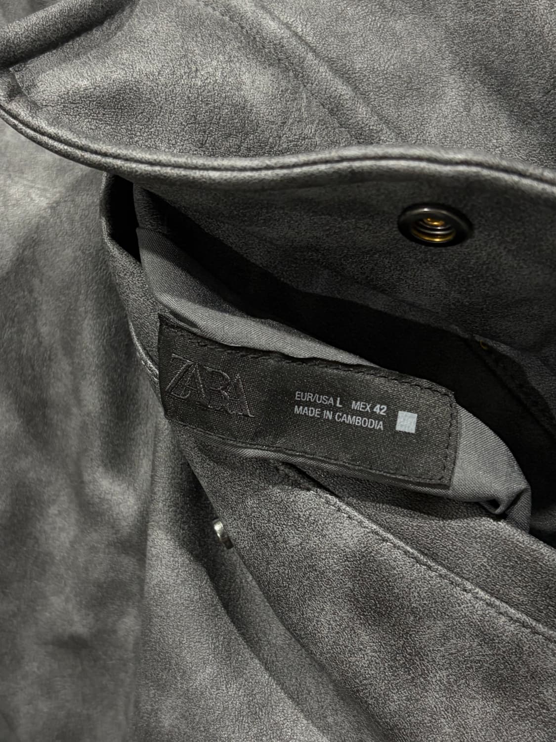 자라 리버시블 가죽 봄버 상품이미지6