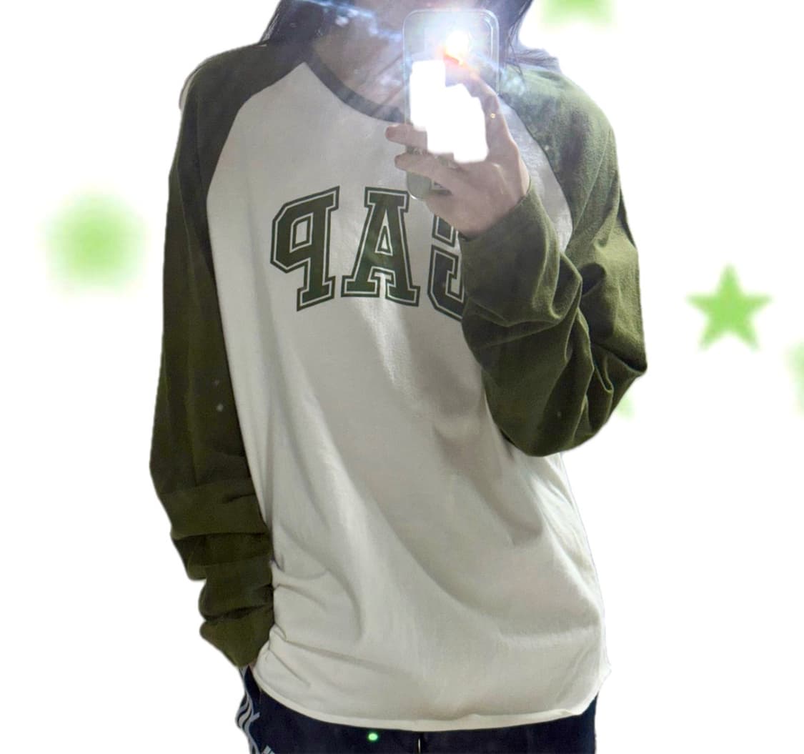 빈티지 GAP 카키색 나그랑 롱슬리브 상품이미지5