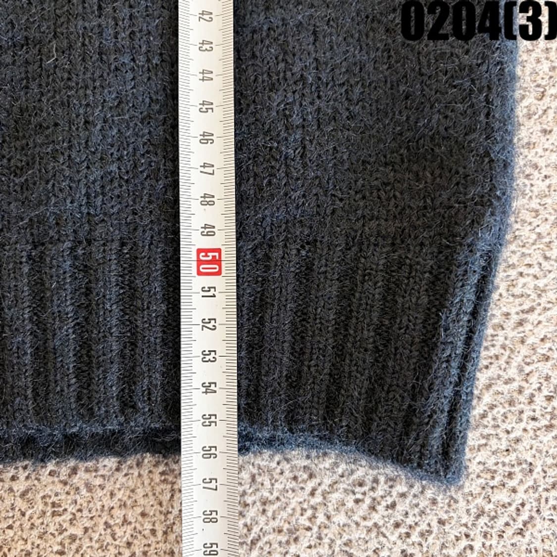 [F] 르샵 여성 체리 자수 패턴 네이비 니트 스웨터 0204(3) 상품이미지6