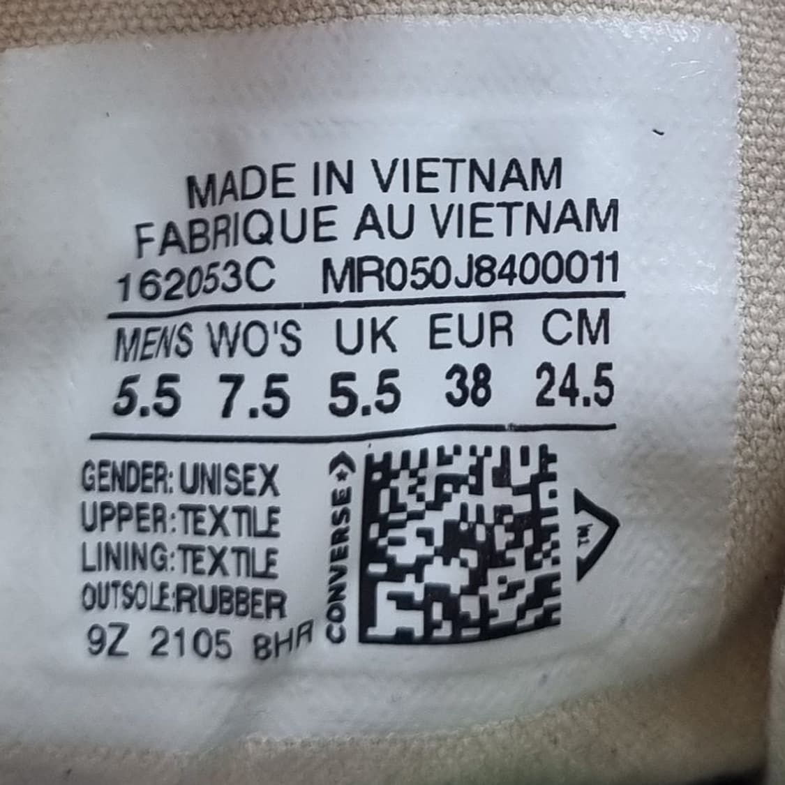 컨버스 척70 아이보리 하이탑245. 상품이미지6