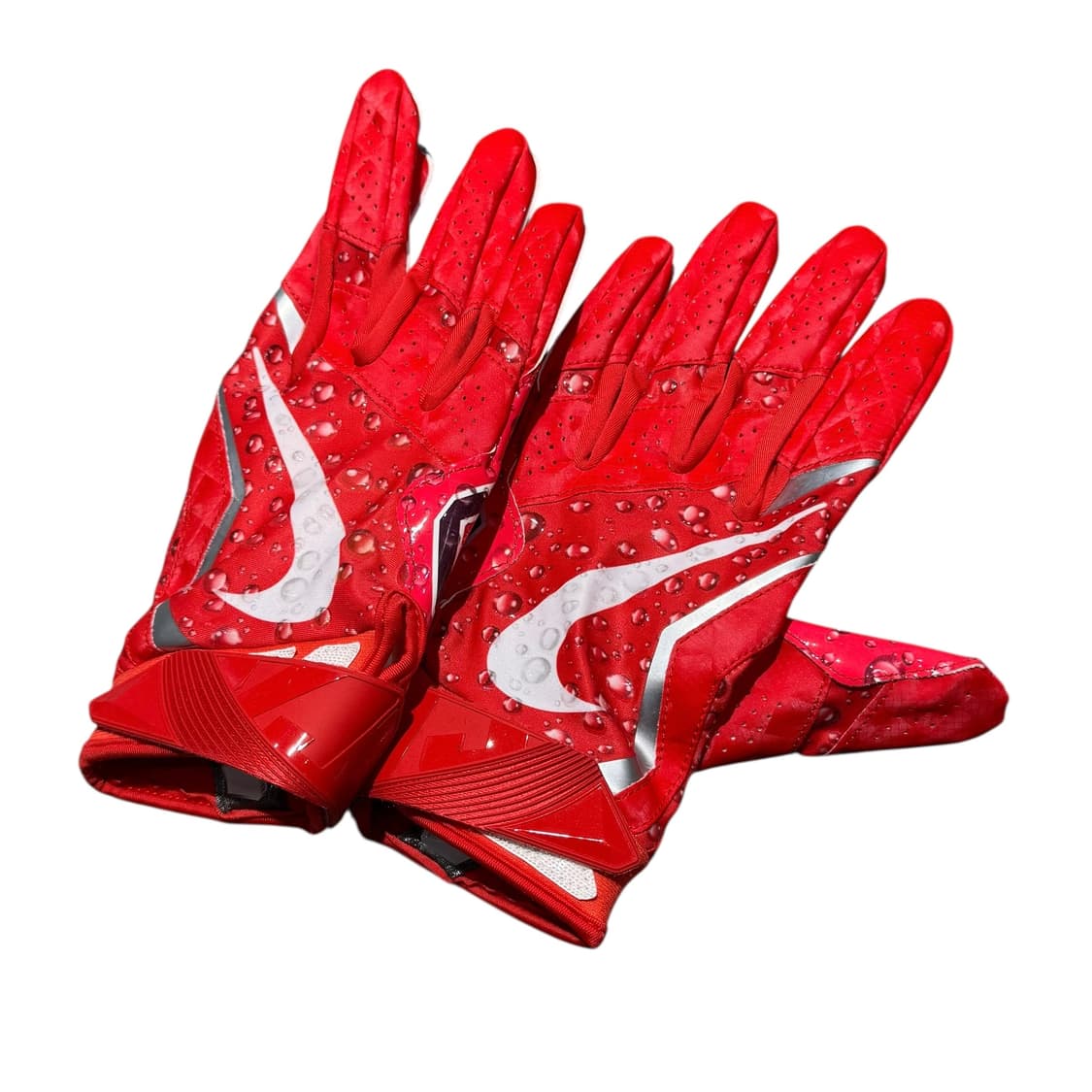 슈프림 X 나이키 베이퍼 제트 4.0 풋볼 글러브 레드 L 사이즈 상품이미지2