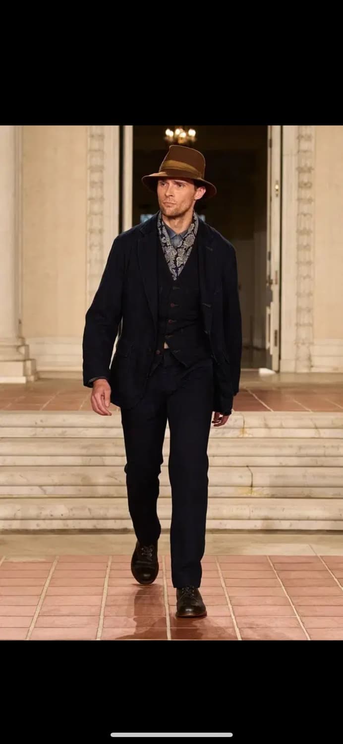 Rrl 더블알엘 인디고 헤링본 수트 3피스 상품이미지6