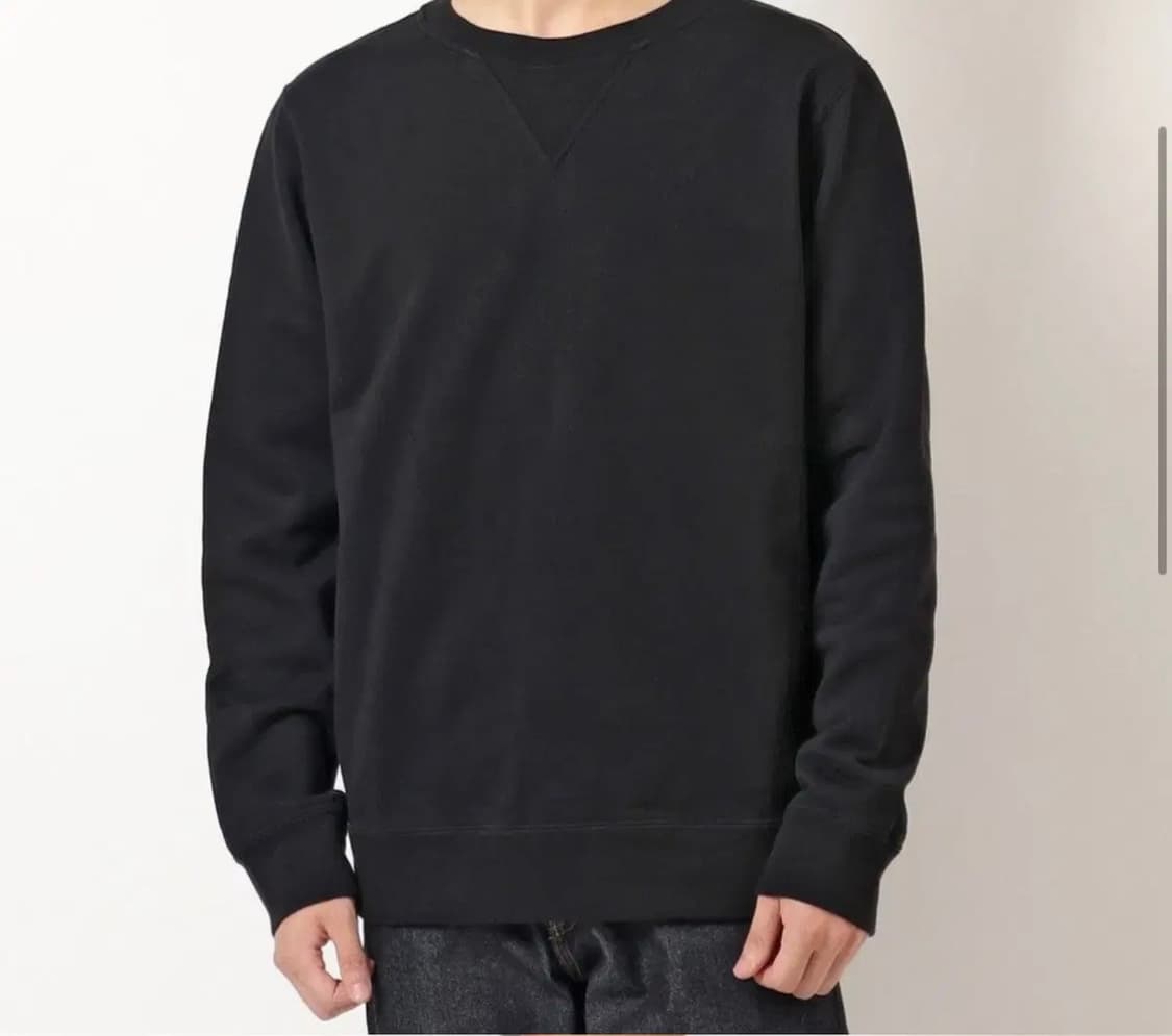 마르지엘라 블랙 맨투맨 상품이미지1