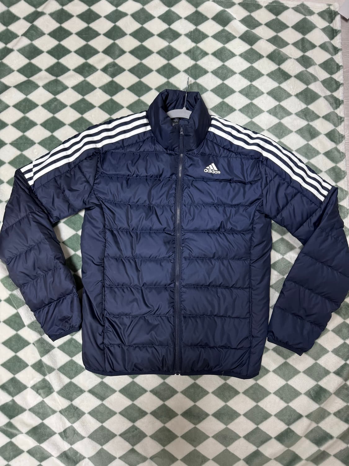 아디다스 네이비 오리털 경량패딩 L 상품이미지1