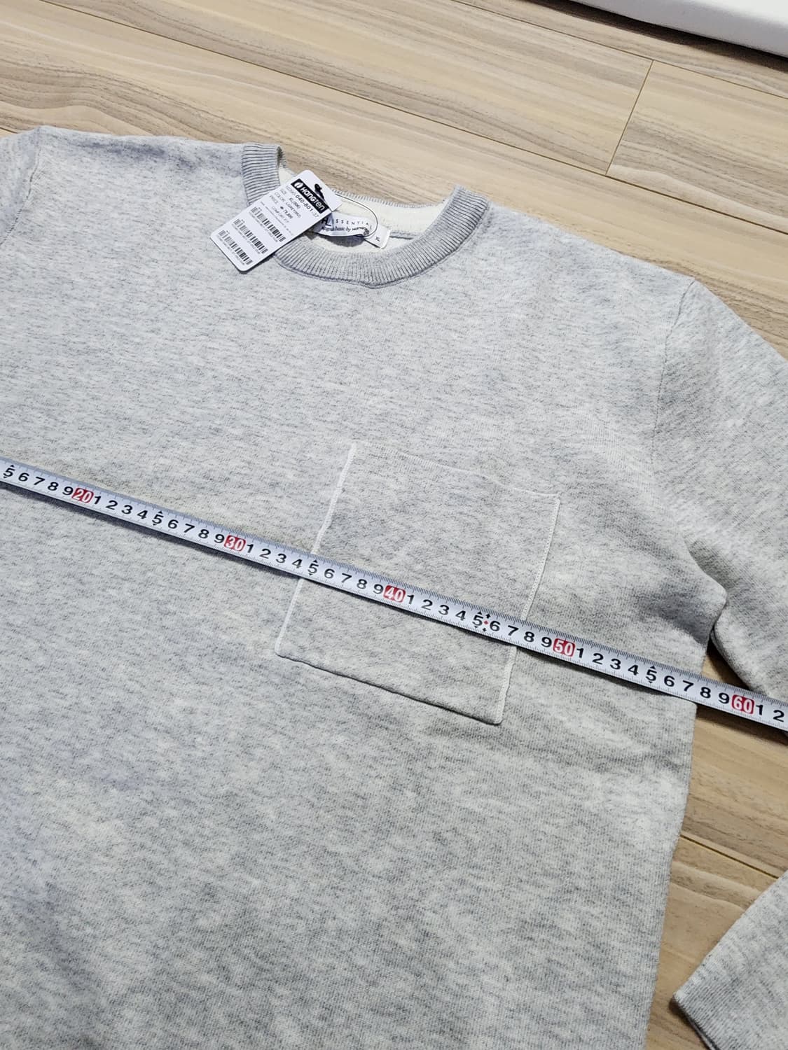 행텐라운드니트티셔츠그레이xl 상품이미지6