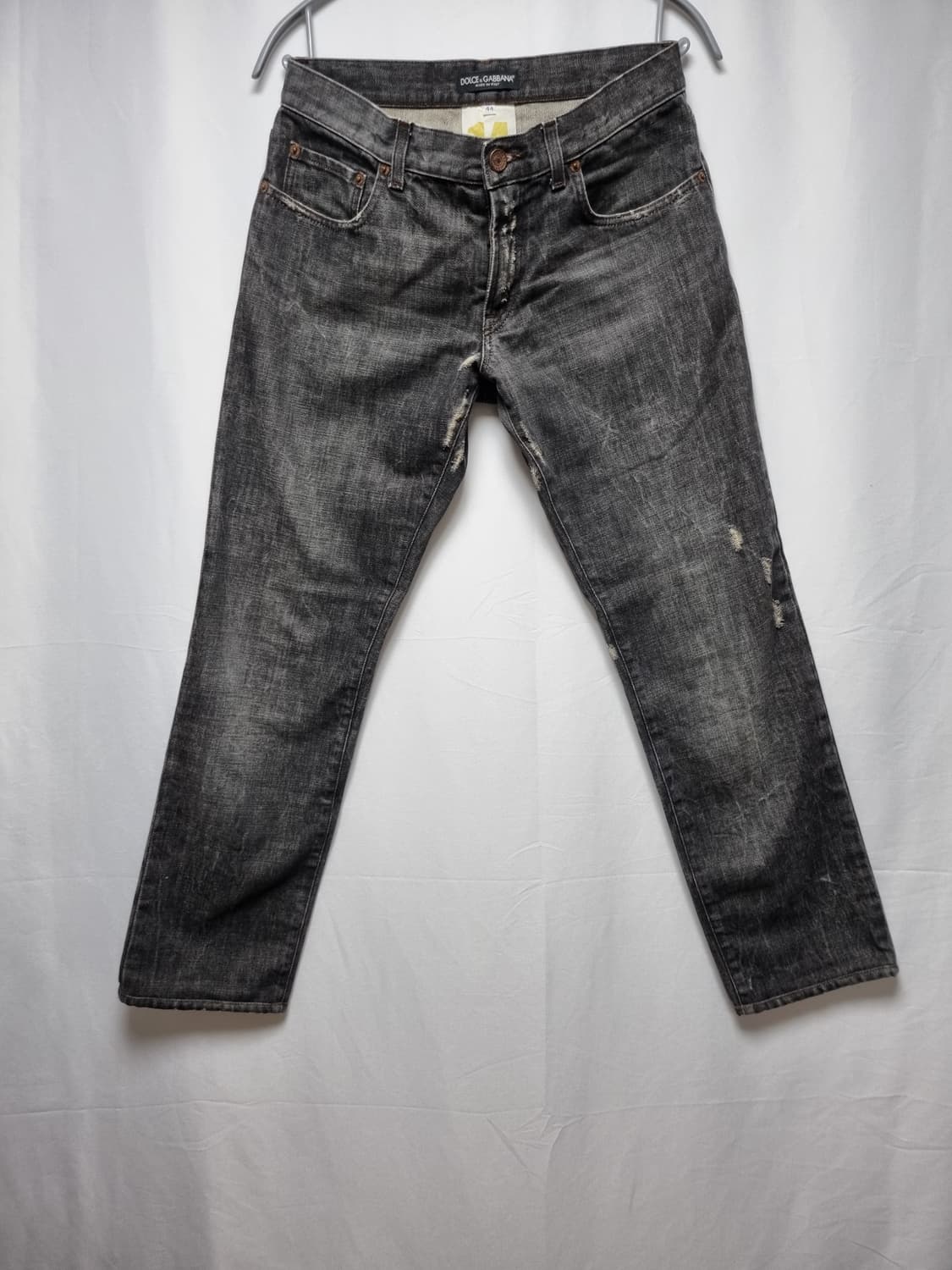 돌체앤가바나 데미지 그레이 데님팬츠 상품이미지1