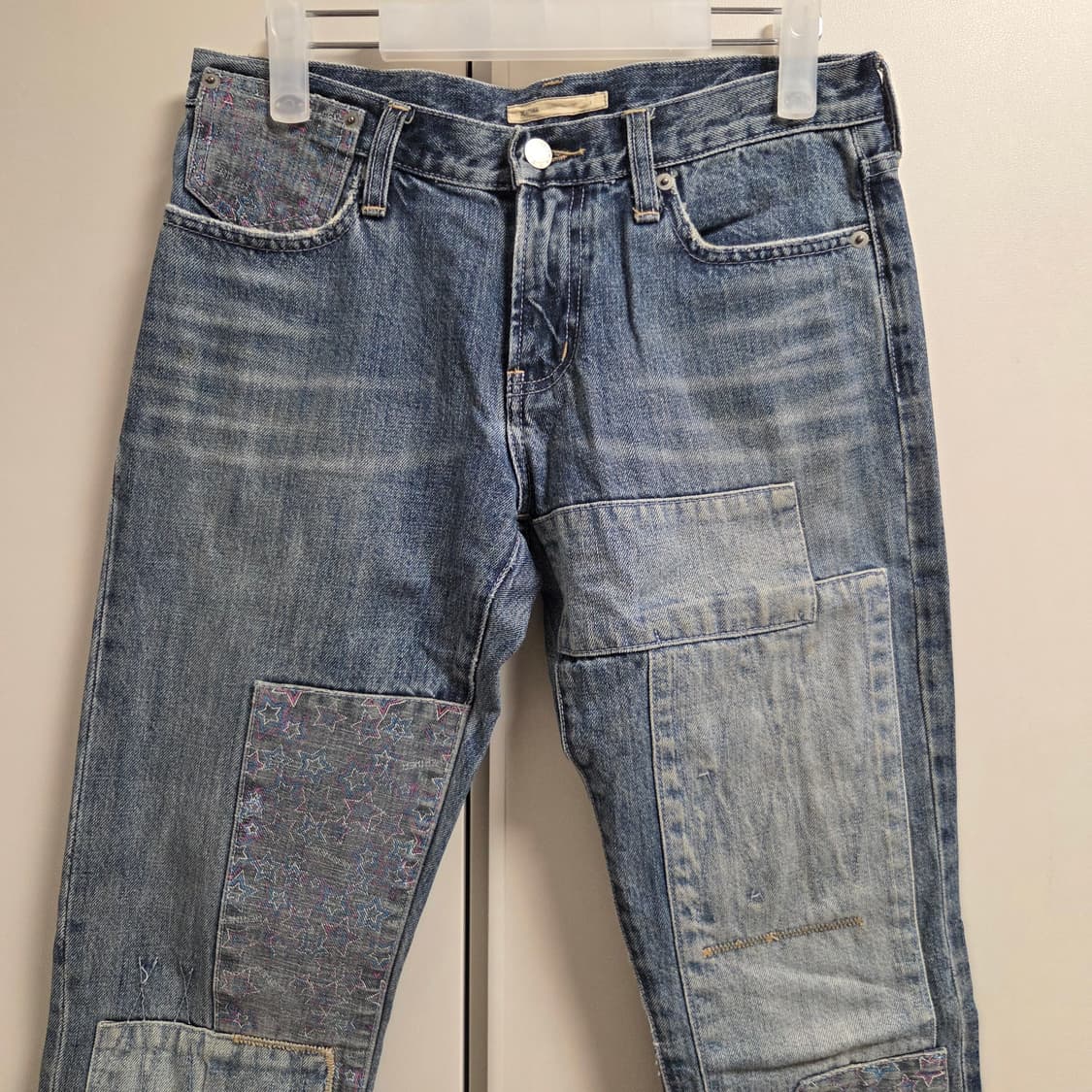 Heather 재팬 패치워크 스트레이트 데님팬츠 28-29 상품이미지2