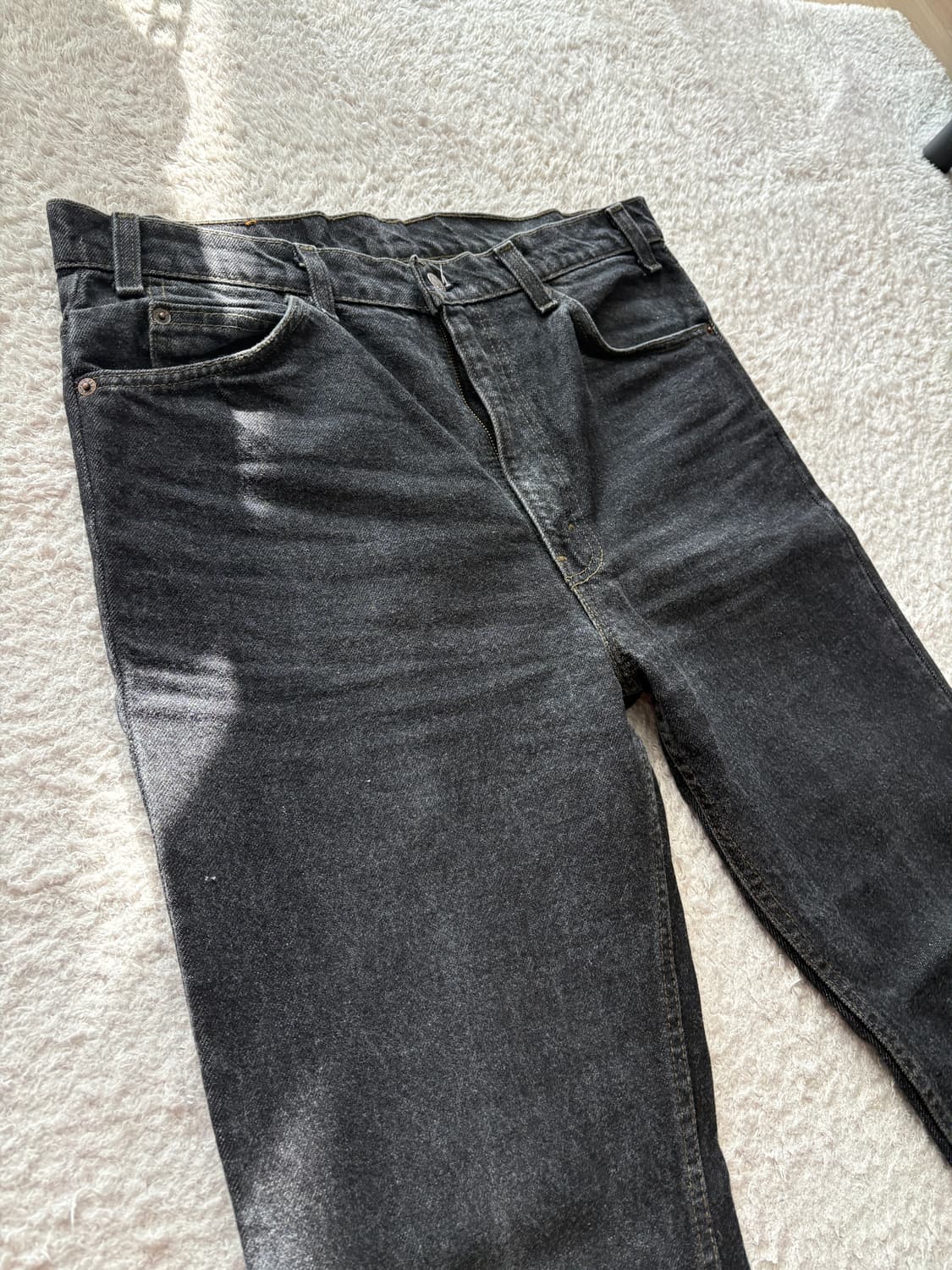 90s 리바이스 517 흑청블랙진 made in usa 상품이미지7