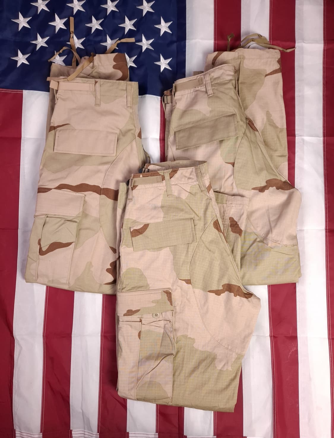 새제품 오리지날 미군 90's 걸프전 사막삼색 립스탑 BDU 팬츠 3종 상품이미지2